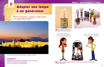 Adapter une lampe à  un générateur - Hachette