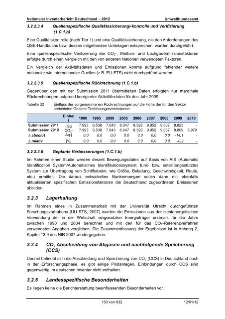 Nationaler Inventarbericht zum Deutschen ... - QFC