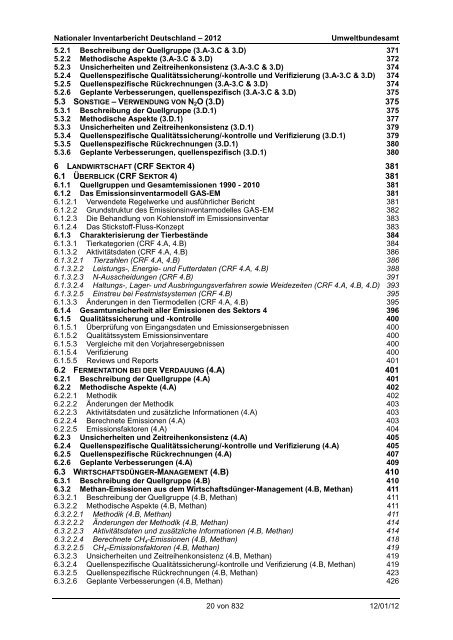 Nationaler Inventarbericht zum Deutschen ... - QFC