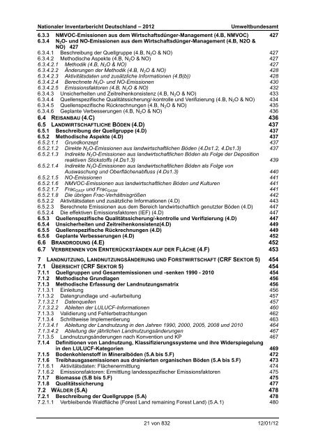 Nationaler Inventarbericht zum Deutschen ... - QFC