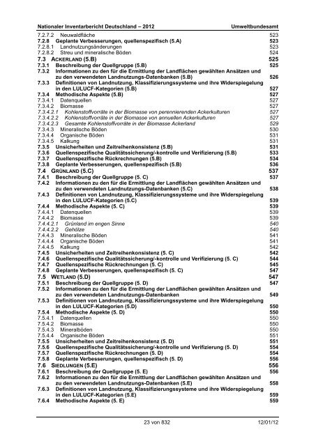 Nationaler Inventarbericht zum Deutschen ... - QFC