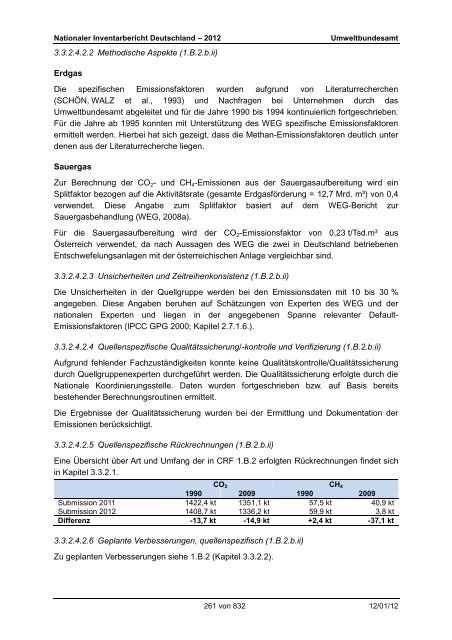 Nationaler Inventarbericht zum Deutschen ... - QFC