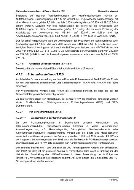 Nationaler Inventarbericht zum Deutschen ... - QFC