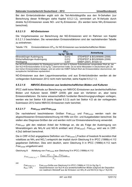 Nationaler Inventarbericht zum Deutschen ... - QFC