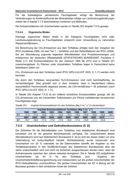 Nationaler Inventarbericht zum Deutschen ... - QFC