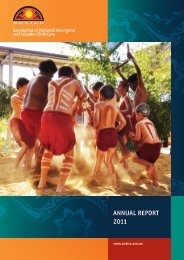 SNAICC Annual Report 2011 - Secretariat of National Aboriginal ...