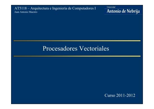 Procesadores Vectoriales