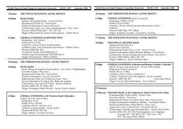 Printable (pdf) - Music at St Thomas