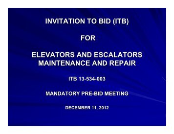 Pre-Bid Conference Documents - Tampa International Airport