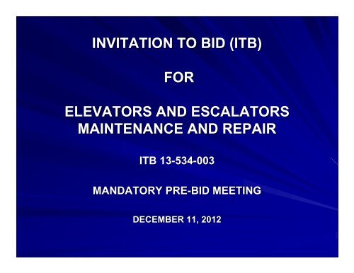 Pre-Bid Conference Documents - Tampa International Airport