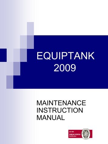 Equiptank Maintenance Manual - Well Interparts Online