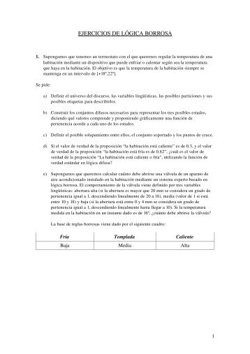 EJERCICIOS DE LÃGICA BORROSA