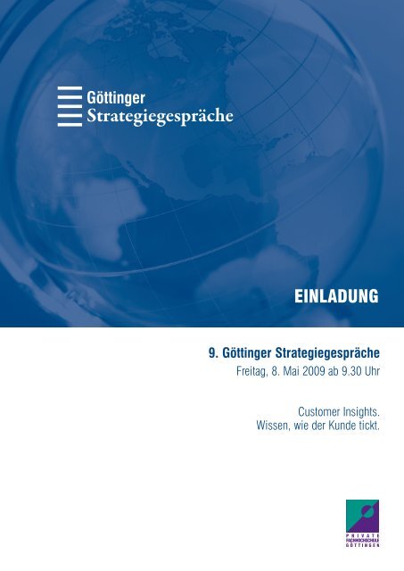 9. Göttinger Strategiegespräche - UNICconsult Strategieentwicklung ...
