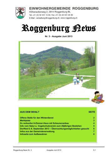 Roggenburg News 03/2013
