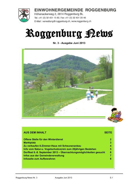 Roggenburg News 03/2013