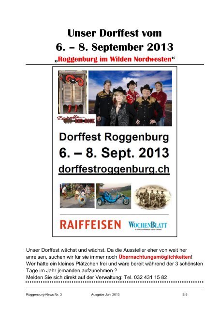 Roggenburg News 03/2013