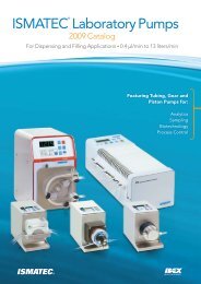 ISmAtECÂ® Laboratory Pumps