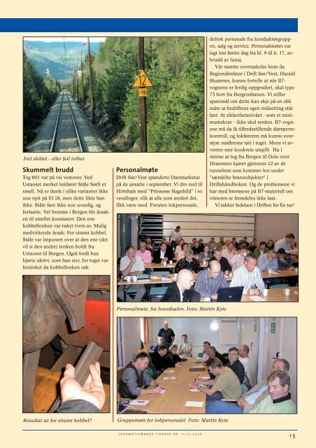 Les hele bladet i pdf-format - Norsk Lokomotivmannsforbund