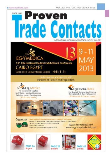 May 2013 - Proven Trade Contacts