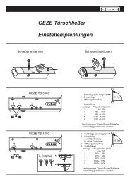 Geze Einstellempfehlung Tuerschliesser.pdf - alu-one ...