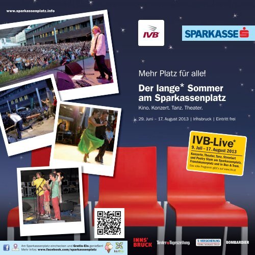 Der lange* Sommer am Sparkassenplatz - Innsbruck