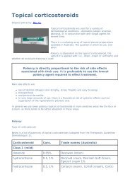 Topical corticosteroids