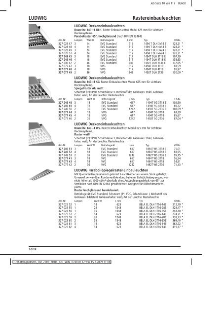 Elektromaterial 2009 - Teilliste 12 - Teilregister_KUG.win