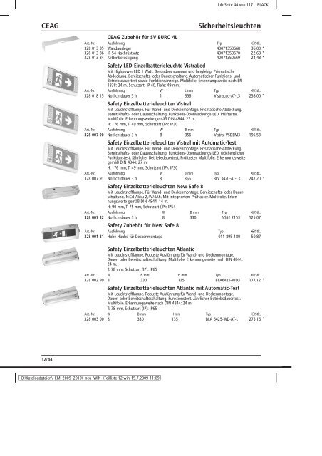 Elektromaterial 2009 - Teilliste 12 - Teilregister_KUG.win