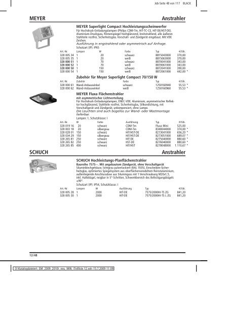 Elektromaterial 2009 - Teilliste 12 - Teilregister_KUG.win