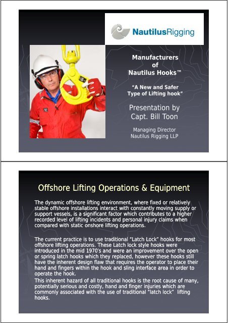 Offshore Lifting Operations & Equipment