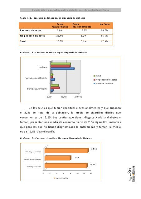 Estudio sobre la prevalencia de la diabetes entre la población de ...