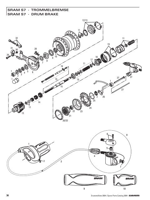 2004 SRAM Ersatzteilkatalog