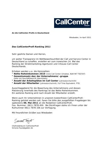 zum Download bereit - Callcenter-Profi