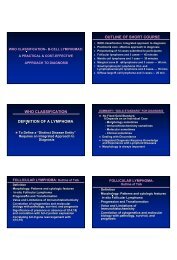 FOLLICULAR LYMPHOMA: OUTLINE 1 - BPA Pathology