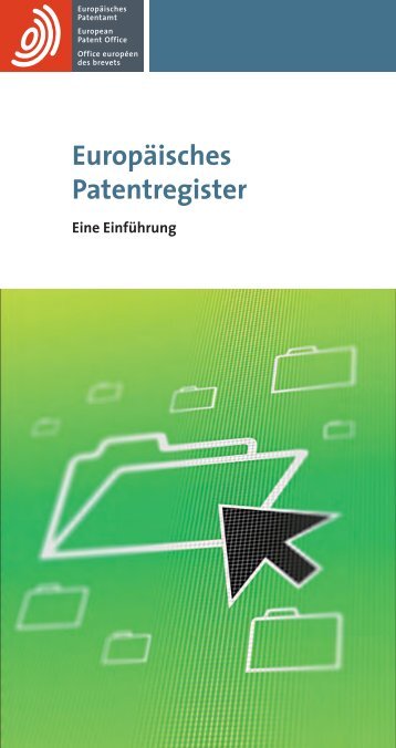 Europäisches Patentregister - Eine Einführung - EPO