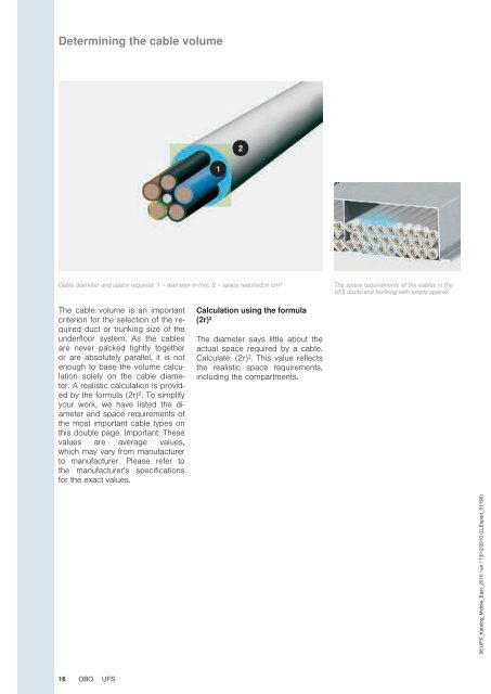 UFS | OKA-T open trunking system, screed-flush - OBO Bettermann