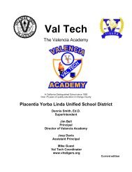 Val Tech Description - Valencia High School