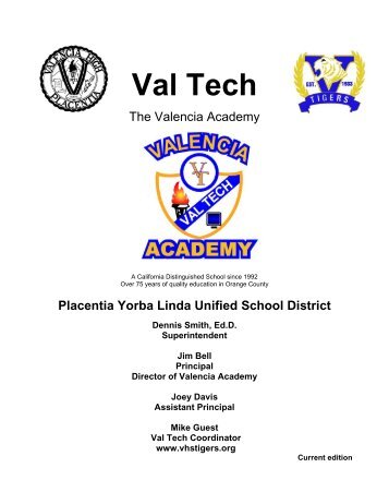 Val Tech Description - Valencia High School