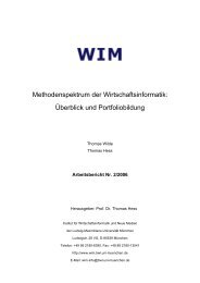 Methodenspektrum der Wirtschaftsinformatik - Institut fÃƒÂ¼r ...