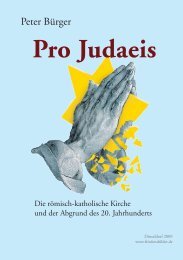 Peter BÃ¼rger: Pro Judaeis - Friedensbilder