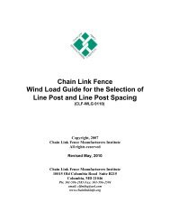 Chain Link Fence Wind Load Guide for the Selection ... - LongÂ® Fence