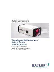 Unicasting & Multicasting with Basler IP Cameras - Machine Vision