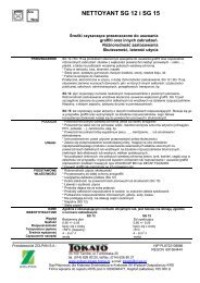 NETTOYANT SG 12 i SG 15 - zolpan