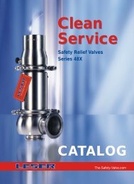 Safety valves for clean service applications type 481/483 ... - Leser.ru