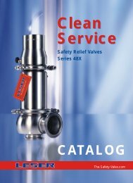 Safety valves for clean service applications type 481/483 ... - Leser.ru