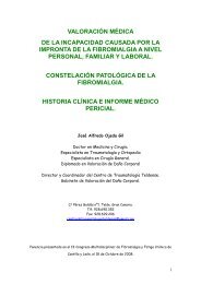 Incapacidad causada por la impronta de la Fibromialgia