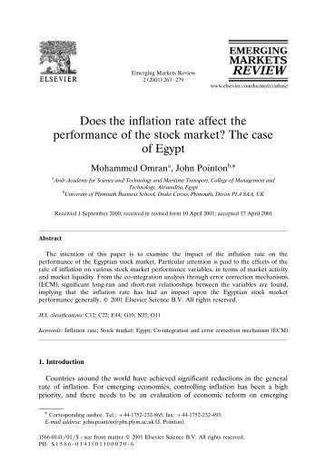 Does the inflation rate affect the performance of the stock market ...
