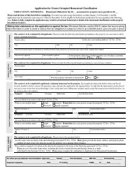 Application for Owner Occupied Homestead ... - Todd County