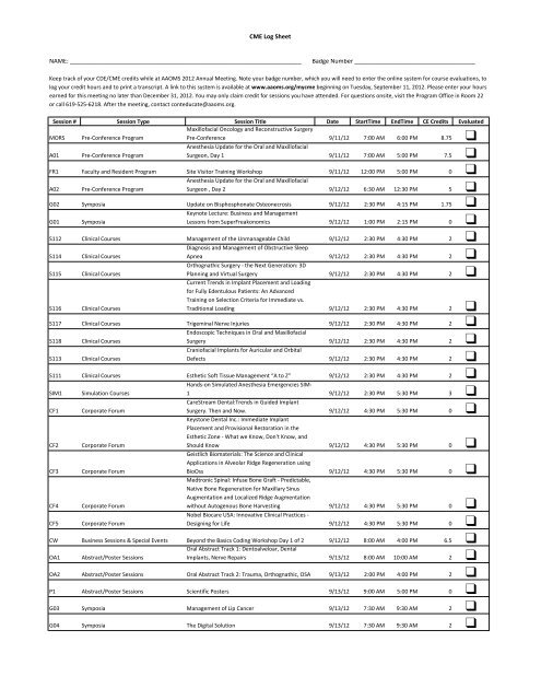 CME Log