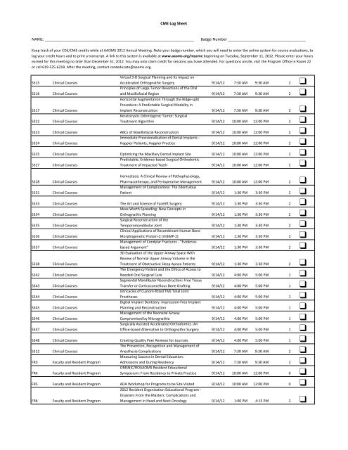 CME Log